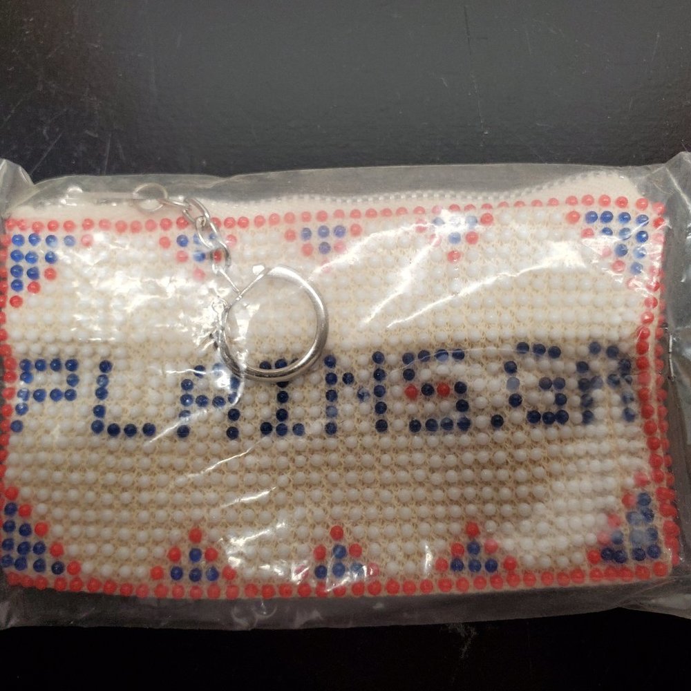 Vintage Plains Georgia Beaded Change Purse NOS